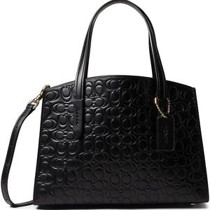 COACH Charlie 28 Leather Shoulder Bag